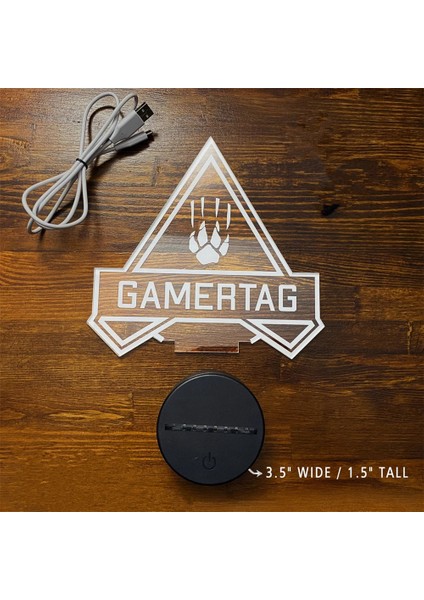 Watson Özel Oyun Etiketi Kullanıcı Adı Apex Legends Neon Burcu Lamba Kişiselleştirilmiş 3D LED Gece Lambası Oyun Odası Dekorasyon LT-102 (Yurt Dışından)