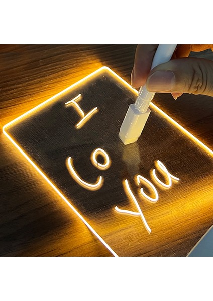 Boşluk Not Panosu Yaratıcı LED Gece Lambası USB Mesaj Panosu Tatil Işık Kalem Hediye Çocuklar Için Kız Arkadaşı Dekorasyon Gece Lambası (Yurt Dışından) indirimleri