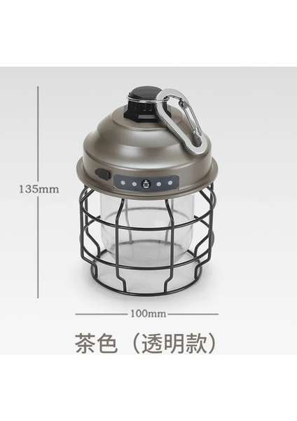 B Mini Vintage Metal Asılı Fenerler Ah Pil Sıcak Işık LED Kamp Fener Şarj Edilebilir Hafif Çadır Işık Açık (Yurt Dışından)