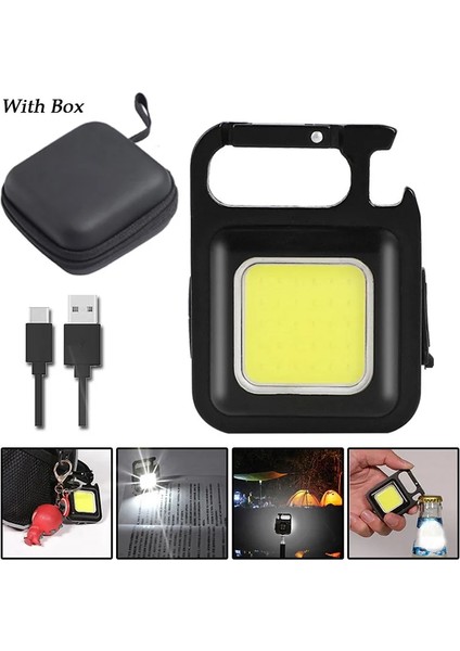 KIRMIZI-500MA-3MODES Açık Kamp Yürüyüş Mini El Feneri Anahtarlık Şarj Edilebilir Cob Işık Su Geçirmez Taşınabilir LED Çalışma Işıkları (Yurt Dışından) modelleri