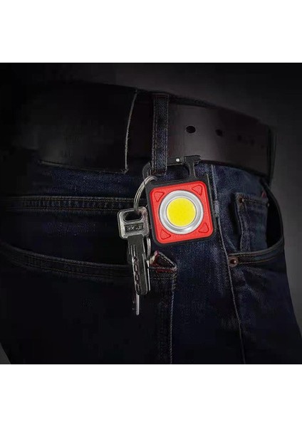 KIRMIZI-500MA-3MODES Açık Kamp Yürüyüş Mini El Feneri Anahtarlık Şarj Edilebilir Cob Işık Su Geçirmez Taşınabilir LED Çalışma Işıkları (Yurt Dışından) fırsatları