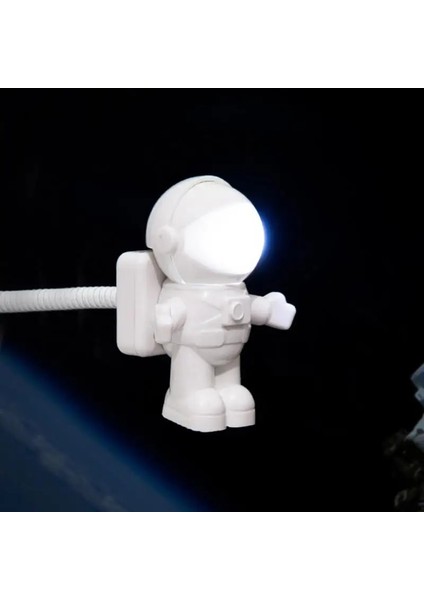 No.9 Boyutu USB Astronot LED Işık Yaratıcı Uzay Adam Kitap Işık Fişi Yatak Odası Gece Lambası Taşınabilir Okuma Masası Lambaları Mini Gece Işıkları (Yurt Dışından)
