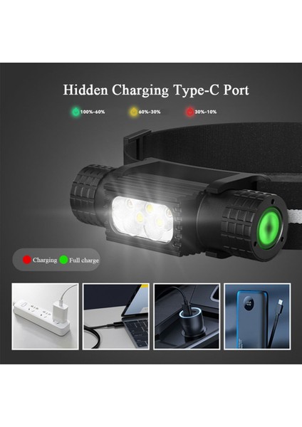 5led LED Far 1200LM 10 W T6 Mini Beyaz Işık El Feneri Pil Far H02A H05A Alın Kamp Balıkçılık Avcılık (Yurt Dışından) indirimleri