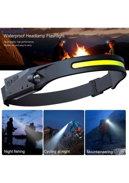 3 Parça Taşınabilir Mini Güçlü LED Far Cob USB Şarj Edilebilir Far Dahili Pil Su Geçirmez Kafa Torch Kamp Kafa Lambaları (Yurt Dışından) indirimleri