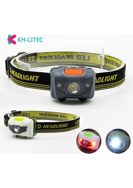 Siyah Taşınabilir Mini 4 Modu Hafif Far LED Kamp Kafa Lambası Kafa El Feneri Çalışan Kafa Işık Kamp Far Aaa Battey (Yurt Dışından) fiyatları