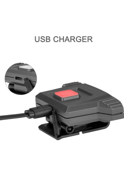 Sanyı 2000LM Far USB Şarj Edilebilir Şapka Iğnesi Işık LED Cob Taşınabilir Fener Kafa Lambası 4 Mod Linterna El Feneri (Yurt Dışından) fırsatları