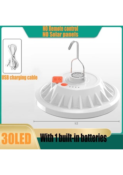 30LED Yeni Taşınabilir LED Açık Güneş Işıkları USB Şarj Edilebilir Acil Gece Pazarı Işıkları Su Geçirmez Çadır Lambası Barbekü Yürüyüş Kamp Için (Yurt Dışından)