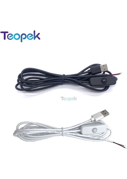 Siyah Stil 1m USB Bağlantı Kablosu Onoff Anahtarı Elektrik Teli 5 V 12 V USB Güç Uzatma Kablosu LED Şerit Lamba Ampul Işık Dıy (Yurt Dışından) modelleri