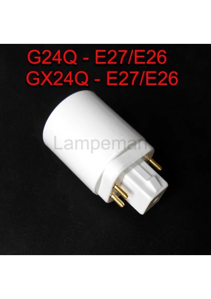 Abs LED G24 - E27 Adaptör Soketi Halojen GX24Q Cfl Işık Lambası Tabanı Dönüştürücü E27 - G24 Ampul Tutucu Adaptörü (Yurt Dışından)