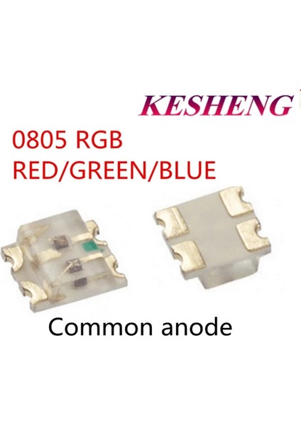 Md Rgb Tam Renkli Kırmızıyeşilmavi Ortak Anot LED 1.6*1.6* LED Diyot (Yurt Dışından)