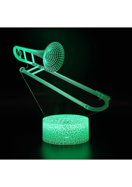 SS-2248 Tarzı SS-799 LED Lamba Yaratıcı 3D Müzik Aletleri Kulaklık Ev Odası Dekor Masa Lambası Dokunmatik Uzaktan Kumanda Yatak Odası Dekoru Gece Lambası Hediye (Yurt Dışından)