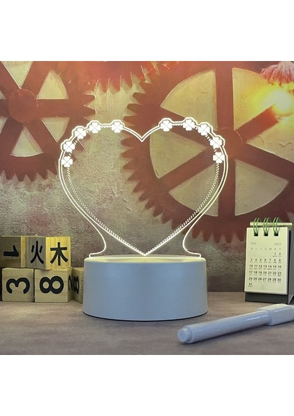 Dairesel Yaratıcı Not Panosu LED Gece Lambası Yeniden Yazılabilir Mesaj Panosu Kalem ile Sıcak Yumuşak Işık USB Gece Lambası Dekorasyon Yılbaşı Hediyeleri (Yurt Dışından) modelleri