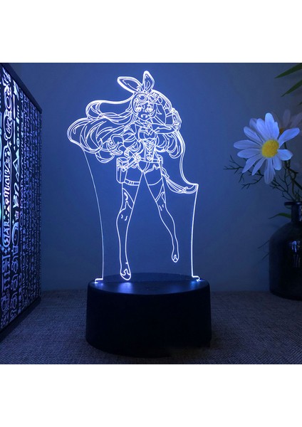 No.16 Stili No.33 Boyutu 3D Akrilik LED Gece Lambası Ge Etki Anime Figürleri Modeli Hu Tao Lamba Rgb Dokunmatik Dekoratif Masa Lambası Noel Yeni Yıl Hediyeleri (Yurt Dışından)