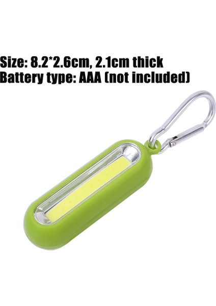 Yeşil Taşınabilir Mini Anahtarlık El Feneri 3 Modu Cob LED Anahtarlık Anahtarlık Torch Işık Lambası Aaa Powered Kamp Yürüyüş Balıkçılık Için (Yurt Dışından)