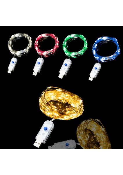 1 Milyon Tarzı Beyaz USB LED Bakır Tel Dize Işıklar Su Geçirmez Peri Işıklar 8 Mod Dıy Dekorasyon Işıkları Düğün Parti Yatak Odası Noel Çelenk (Yurt Dışından)