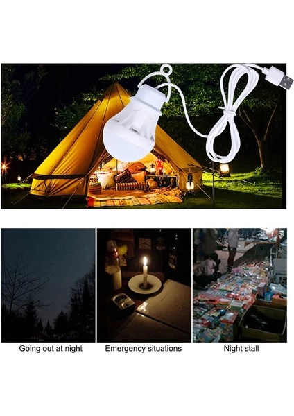 LED Ampul Işıkları Taşınabilir USB Güç Fener Lambası Beyaz Parlak Kamp Işık Kapalı Açık Okuma Çalışma Yatak Odası Kitap Işıkları Için (Yurt Dışından) modelleri