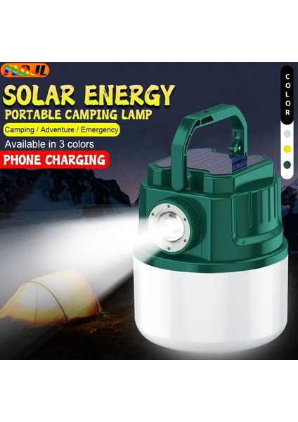 Yeşil LED Güneş Kamp Işıkları Taşınabilir Kamp Fener USB Şarj Edilebilir Kamp Çadırı Seyahat Lambası Açık Acil Durum El Feneri (Yurt Dışından) fiyatları