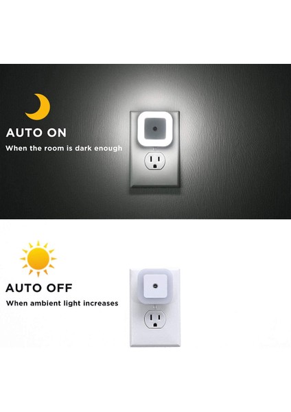Pembe Mini LED Gece Lambası Euus Tak Alacakaranlık Şafak Sensörü Duvar Gece Lambası Kare Yatak Odası Koridor Merdiven Corridv 220 V (Yurt Dışından) fırsatları