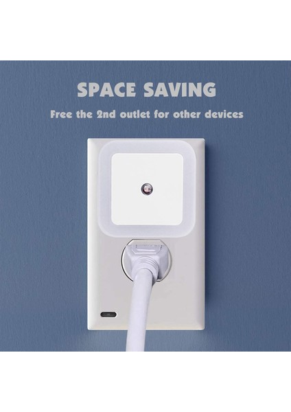 Pembe Mini LED Gece Lambası Euus Tak Alacakaranlık Şafak Sensörü Duvar Gece Lambası Kare Yatak Odası Koridor Merdiven Corridv 220 V (Yurt Dışından) indirimleri