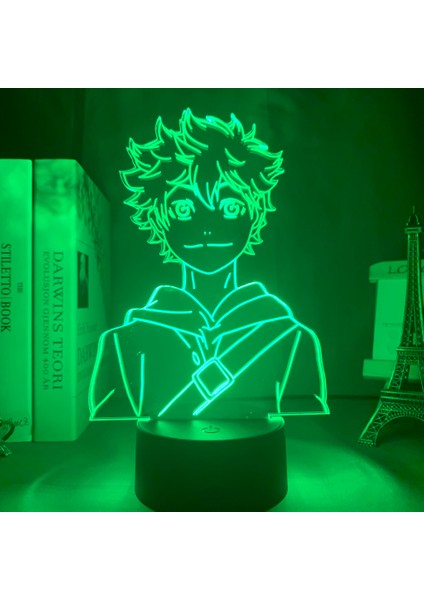 DM109 Tarzı DM149 Akrilik LED Gece Lambası Anime Haikyuu Shoyo Hinata Şekil Çocuklar Için Yatak Odası Dekoru Gece Lambası Serin Manga Gadget Çocuk Masa Lambası (Yurt Dışından) modelleri