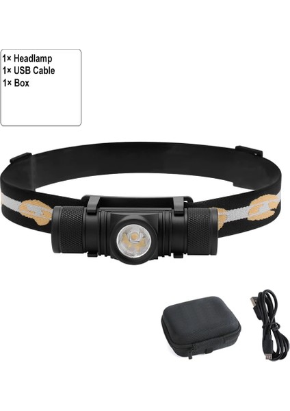 Sarı Stil Rgb Boruit LED Mini Far Güçlü 1000LM Far Şarj Edilebilir Kafa Su Geçirmez El Feneri Kamp Avcılık Aydınlatma (Yurt Dışından)