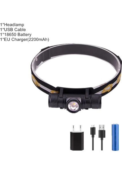 Yeşil Xm L2 LED Far Mini Farlar USB Şarj Edilebilir Kafa Lambası El Feneri Pil Kafa Lambası Kamp Avcılık Için (Yurt Dışından)