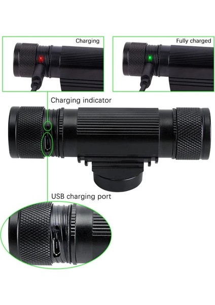 Yeşil Xm L2 LED Far Mini Farlar USB Şarj Edilebilir Kafa Lambası El Feneri Pil Kafa Lambası Kamp Avcılık Için (Yurt Dışından) fırsatları