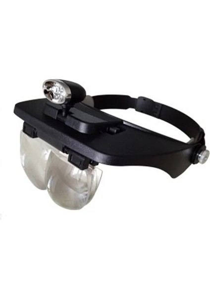Çalışma Okuma LED Gece Lambası Kafa Lambası Büyüteç 4 x 3D Lens LED Lamba Okuma Optivisor Cam Loupes Takı Saat Tamiri (Yurt Dışından)