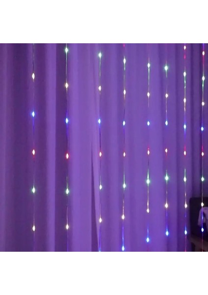 3X3M Tarzı Rgb 3 M USB Perde Işık LED Dize Lamba Peri Noel Dekorasyon Uzaktan Kumanda Düğün Çelenk Lamba Tatil Yatak Odası Için (Yurt Dışından)