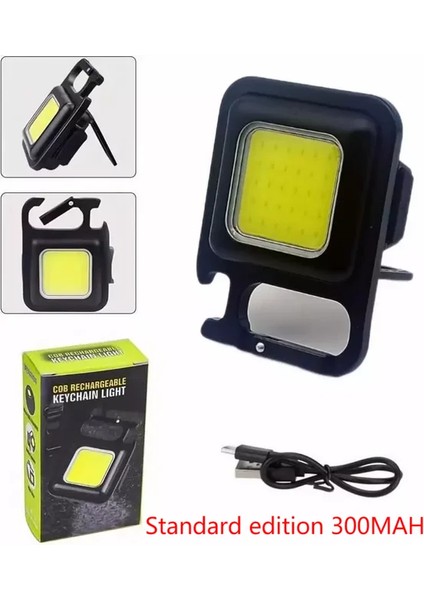 300MAH LED El Feneri Taşınabilir Çalışma Işığı Cep El Feneri USB Anahtarlık Açık Kamp Için Şarj Edilebilir Küçük Tirbuşon Işık (Yurt Dışından)
