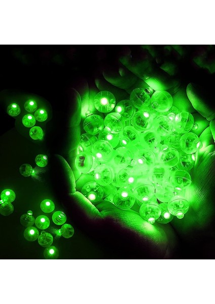 Top-Beyaz Tarzı Top Yeşili LED Balon Hafif Parlamalı Flaş Topu Lamba Renkli Mini Ultralight Fener Yuvarlak Bullet Balon Lamba Noel Cadılar Bayramı Dekorasyon (Yurt Dışından)