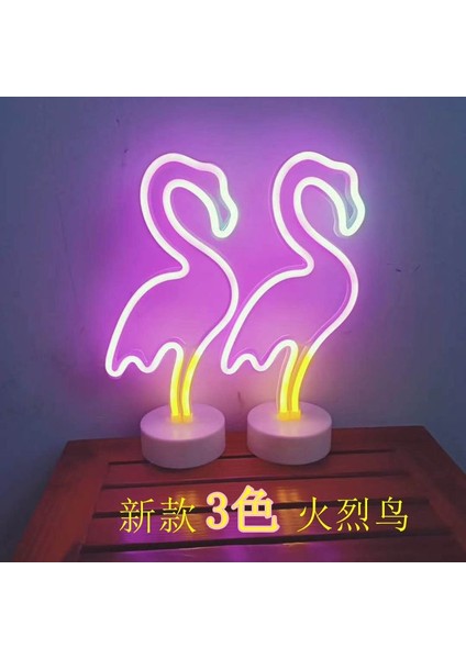 Yıldırım Neon Işaretler LED Ay Flamingo Ananas Renkli Pembe LED Işık Yatak Odası Dekorasyon Için Neon Burcu Duvar Kağıdı Noel Neon Ampul (Yurt Dışından) indirimleri