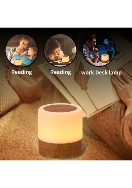 M1 Rgb Uzaktan Kumanda Dokunmatik Kısılabilir Lamolor Değişen Gece Dokunmatik Taşınabilir Çocuk Masa Başucu Işık USB Şarj Gece Lambası (Yurt Dışından)