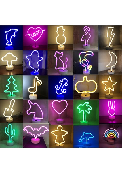 Ağız USB Neon Işık Flamingo Şekilli Burcu Neon Ay Işıkları Aydınlatma Duvar Dekor Düğün Yatak Odası Çocuklar Bebek Odası Için LED Işıklar (Yurt Dışından) fiyatları