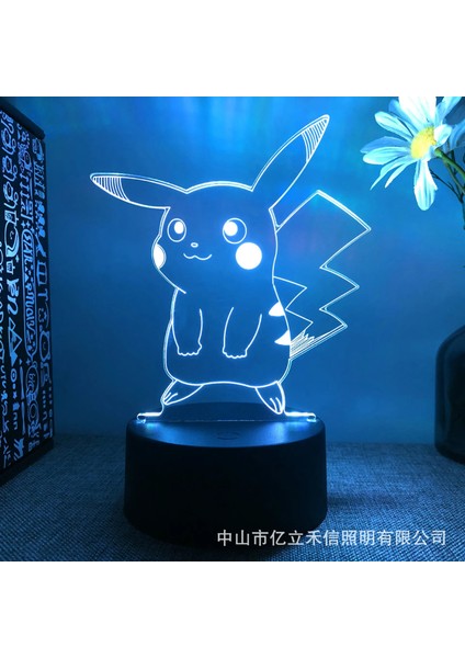 Mor Tarzı Fuşya Pokémon Pikachu Serisi Greninja USB Dokunmatik Renkli Uzaktan Kumanda LED Hediye Işık Anime Dekor Neon Tabelalar Odası Anime Dekor Için (Yurt Dışından) modelleri