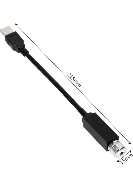 Yeşil USB Powered Mini LED Araba Çatı Yıldız Gece Işıkları Lazer Atmosfer Ortam Projektör Araç Iç Atmosfer Galaxy Lamba Dekor (Yurt Dışından)