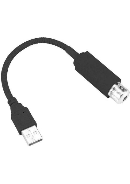 Yeşil USB Powered Mini LED Araba Çatı Yıldız Gece Işıkları Lazer Atmosfer Ortam Projektör Araç Iç Atmosfer Galaxy Lamba Dekor (Yurt Dışından)