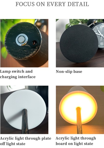Bronz Yaratıcı Ofis Restoran Bar Masa Lambası Şarj Edilebilir Çalışma Okuma Dokunmatik LED Masa Lambası USB Şarj Portu ile Yatak Odası Için (Yurt Dışından)