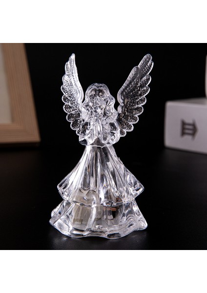 Melek 3D Açı Gece Lambası Hediye Lamba Akrilik At Prenses Öpücük Kristal Flaş Oyuncak Çocuk Sevgililer Günü Yatak Odası Doğum Günü Çocuklar (Yurt Dışından)
