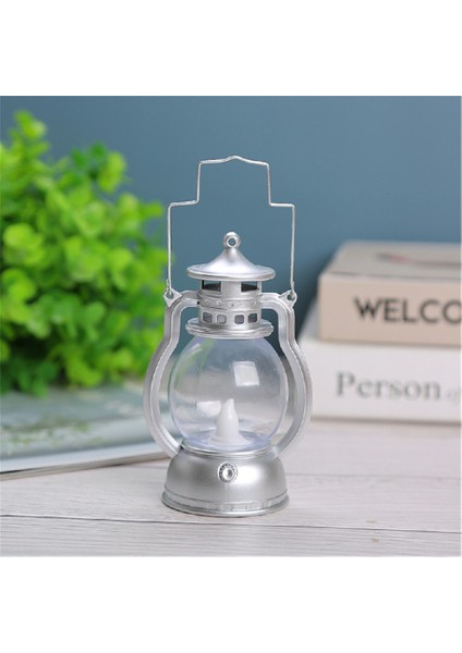 Gümüş LED Gece Lambası Mini Retro Gaz Lambası Ag3 Pil Noel Işıkları Kapalı Çocuk Hediye Cadılar Bayramı Partisi Ev Odası Masaüstü Dekorasyon (Yurt Dışından)