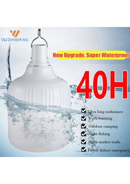 200W Taşınabilir Acil Durum Işıkları Kanca ile Açık USB Şarj Edilebilir Mobil LED Lamba Ampuller Balıkçılık Kamp Veranda Sundurma Bahçe Aydınlatma (Yurt Dışından) fiyatları