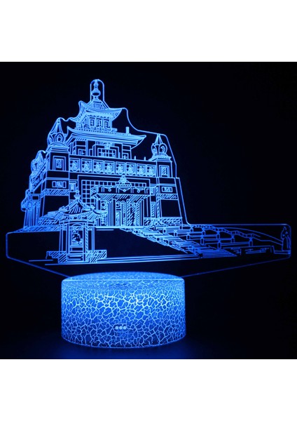 SS-1574 Tarzı SS-1574 Akrilik 3D Illusion Masa Lambası Dünya Bina Eyfel Kulesi Ev Odası Dekor Için 7 Renk Değişen LED Gece Işıkları Tatil Hediye (Yurt Dışından)