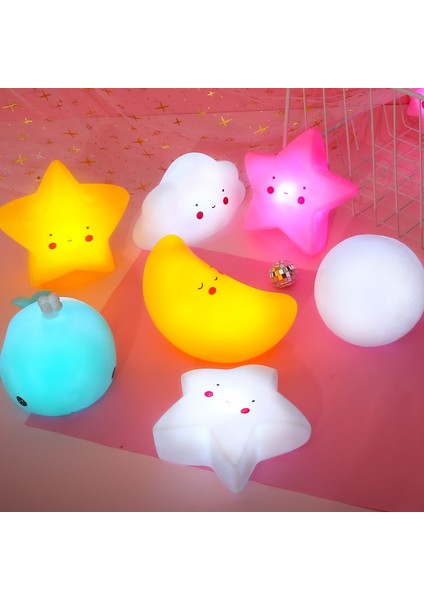 Pembe Tarzı Yıldız Ayı Unicorn Bulut Yıldız Ay LED Gece Lambası Lambası Sevimli Hayvan Karikatür Gece Lambası Bebek Çocuk Odası Başucu Yatak Odası Oturma Odası Için (Yurt Dışından) modelleri