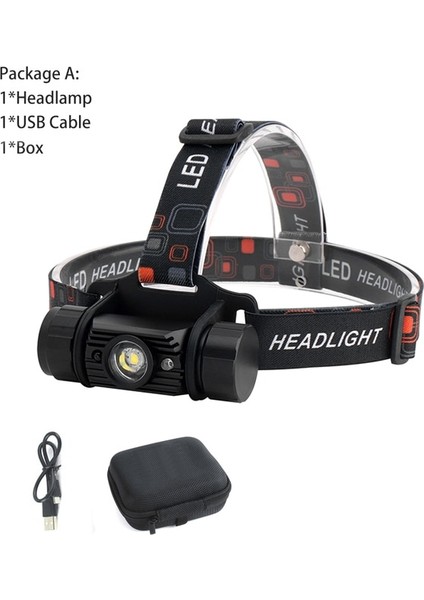 B Boruit RJ-020 LED Indüksiyon Headlamlm Hareket Sensörü Far Şarj Edilebilir Kafa Feneri Kamp Balıkçılık Avcılık Için (Yurt Dışından)