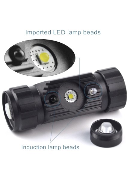 B Boruit RJ-020 LED Indüksiyon Headlamlm Hareket Sensörü Far Şarj Edilebilir Kafa Feneri Kamp Balıkçılık Avcılık Için (Yurt Dışından) fırsatları