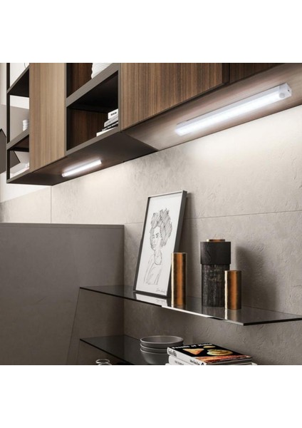 Yeşil cm Hareket Sensörlü Işık Kablosuz LED Gece Lambası Dolap Işığı USB Dolap Dolap Işığı Duvar Dekoratif Lamba (Yurt Dışından)