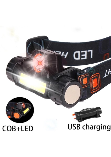 800MAH Headworn Güçlü Işık El Feneri Şarj Ultra Parlak Uzaktan Dış Mekan Ultra Hafif Çok Fonksiyonlu Ev LED Far (Yurt Dışından) fiyatları