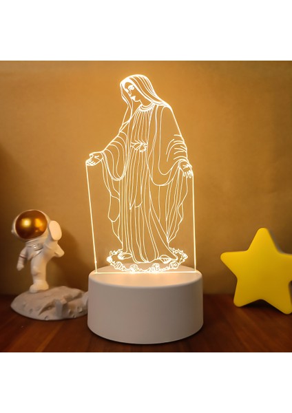 Ben Isa'nın Çarmıha Gerilmesi Yaratıcı Nightlights Yenilik Illusion Gece Lambası 3D Illusion Lamba Ev Dekoratif Işıklar (Yurt Dışından)