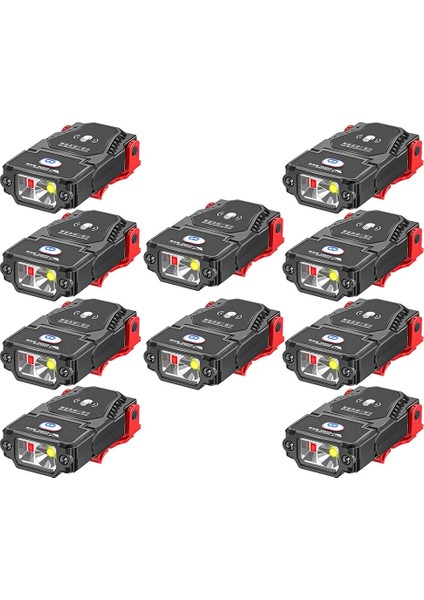 10 Parça Adet LED Sensör Far Şapka Iğnesi Kap Işık Balıkçılık Far USB Şarj Edilebilir Işıklar Ayarlanabilir Açı Kamp Far (Yurt Dışından)