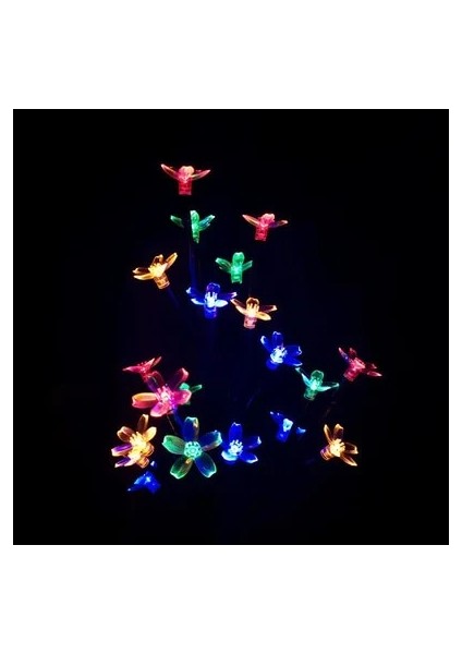 1 Adet Tarzı Renkli 20LED Solar Lamba Güneş Çelenk Işık Şeftali Çiçek Solar Lamba Güç LED Dize Peri Işıklar Bahçe Noel Dekor Açık Için (Yurt Dışından)